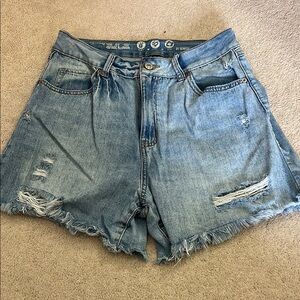 Denim Distressed Women Shorts